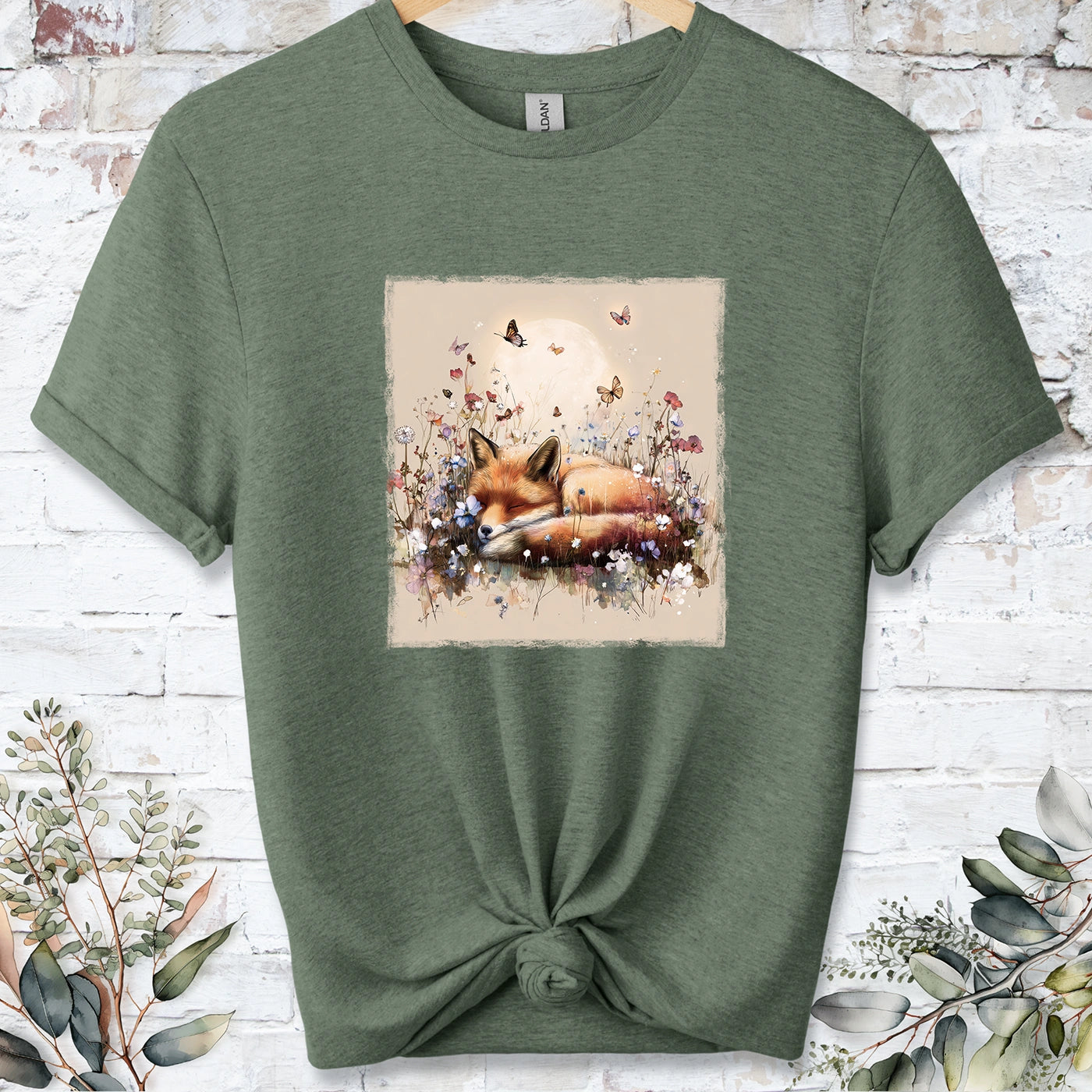Sleeping Fox #5 Unisex T-shirt.