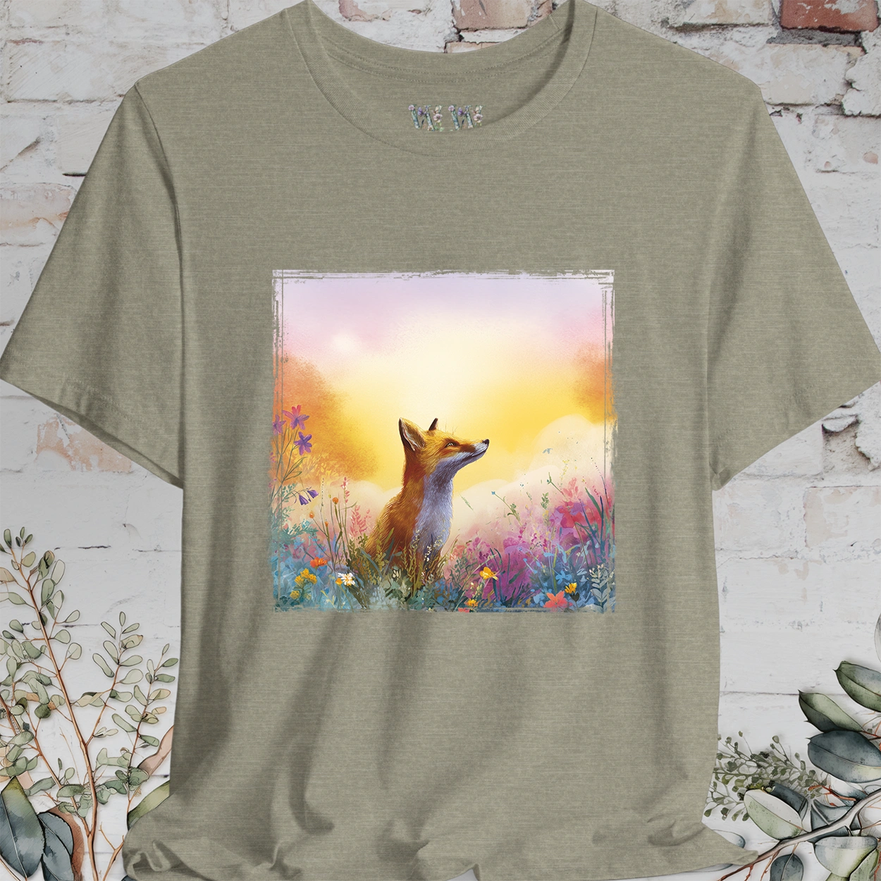 Fox Sunrise #1 unisex T shirt