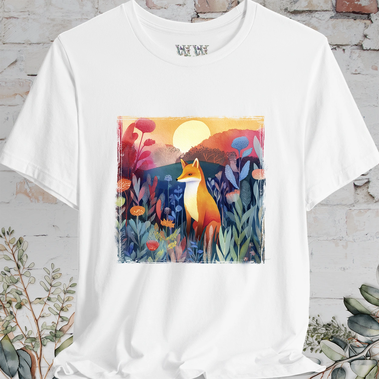 Fox Sunrise #3 unisex T shirt