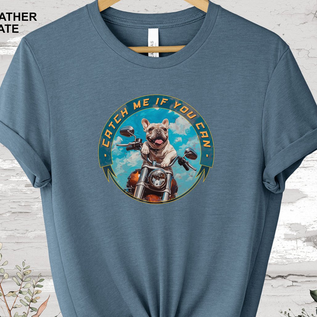 French Bulldog 'Catch me if you can' T shirt