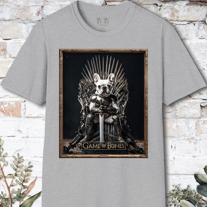 French Bulldog #1 Game of Bones, Unisex T shirt