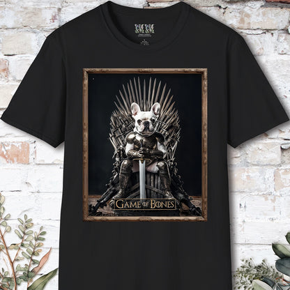 French Bulldog #1 Game of Bones, Unisex T shirt
