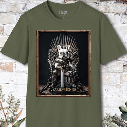 French Bulldog #1 Game of Bones, Unisex T shirt