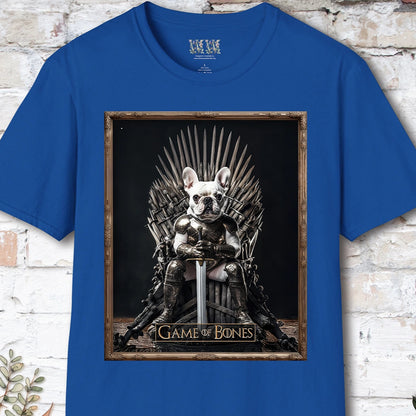 French Bulldog #1 Game of Bones, Unisex T shirt