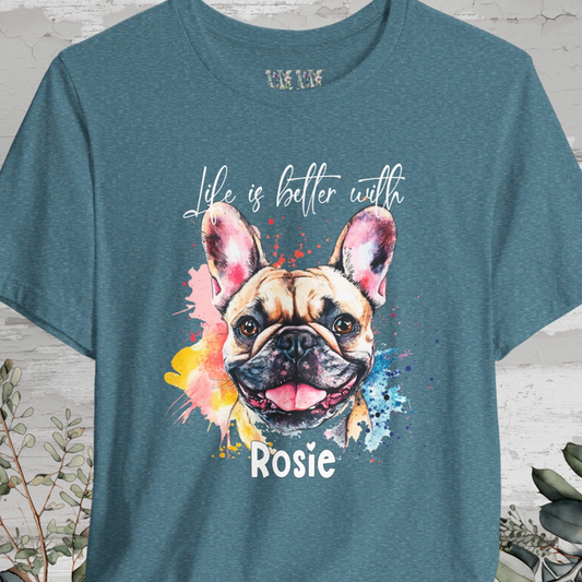 French Bulldog #1 'Life is better with'  Personalized T shirt