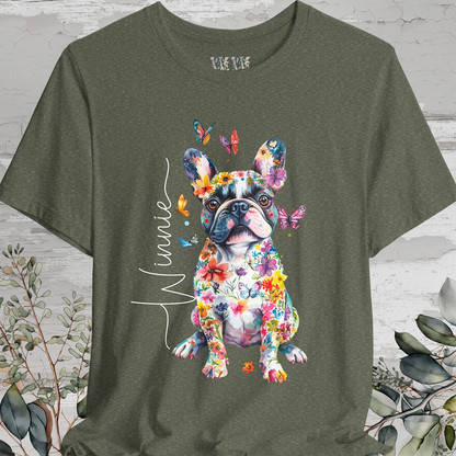 French Bulldog #2 Floral Personalized T shirt