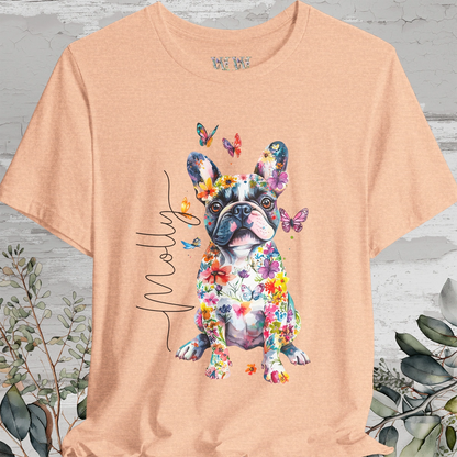 French Bulldog #2 Floral Personalized T shirt