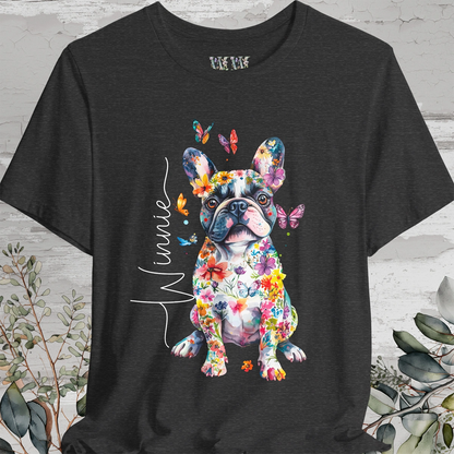 French Bulldog #2 Floral Personalized T shirt