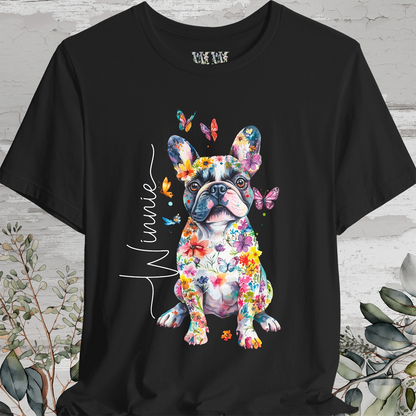 French Bulldog #2 Floral Personalized T shirt