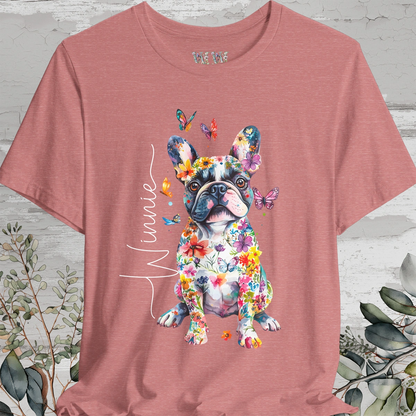 French Bulldog #2 Floral Personalized T shirt