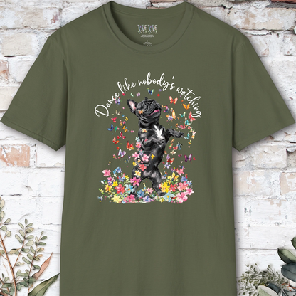 French Bulldog #2 "Dance like nobody's watching" unisex T shirt