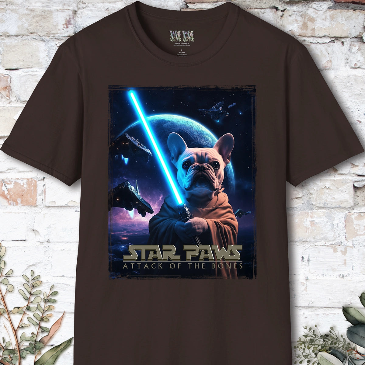 French Bulldog #2 Star Paws Unisex T shirt