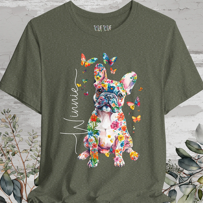 French Bulldog #3 Floral Personalized T shirt