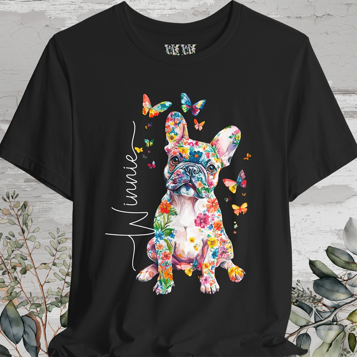 French Bulldog #3 Floral Personalized T shirt