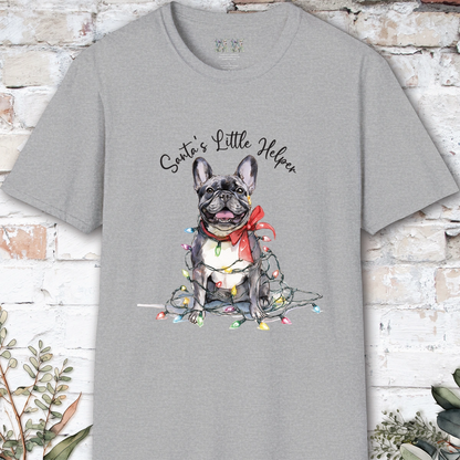 French Bulldog #1 Santa's little helper, unisex T shirt