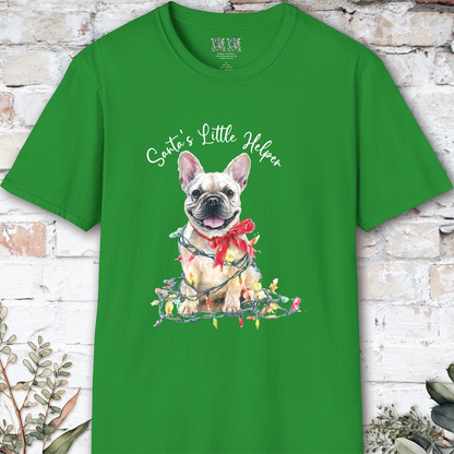 French Bulldog #2 Santa's little helper, unisex T shirt