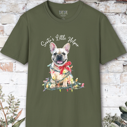 French Bulldog #2 Santa's little helper, unisex T shirt