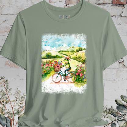 Frog on bike #3, unisex T-Shirt