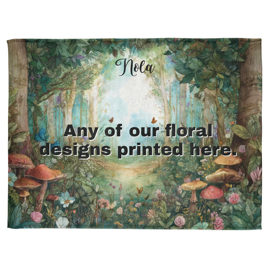 ANY DESIGN #2 Personalised Mystical Forest Blanket