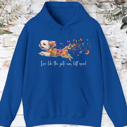 Shih Tzu #1 Live like the gate was left open, Unisex Hooded Sweatshirt