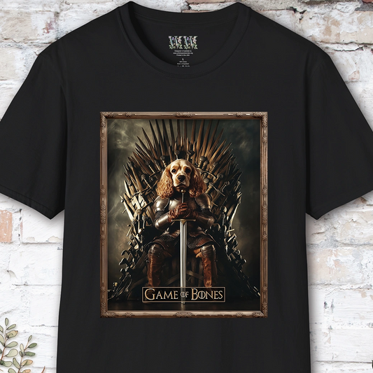 Cocker Spaniel, Game of Bones, Unisex T shirt