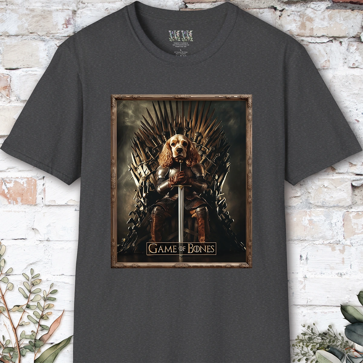 Cocker Spaniel, Game of Bones, Unisex T shirt