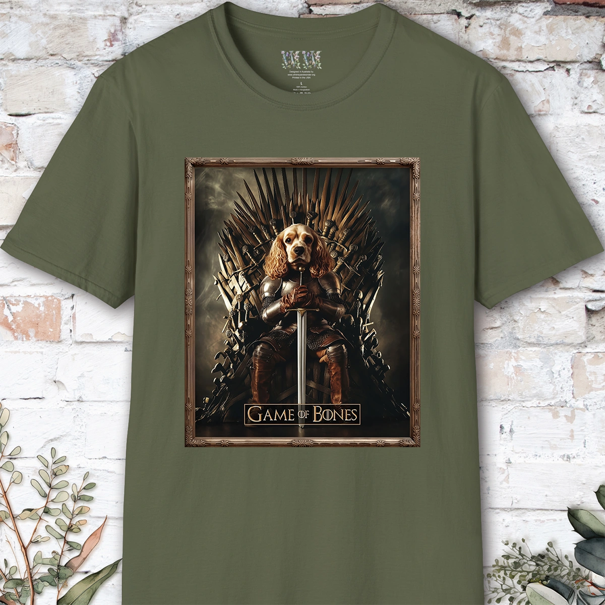 Cocker Spaniel, Game of Bones, Unisex T shirt