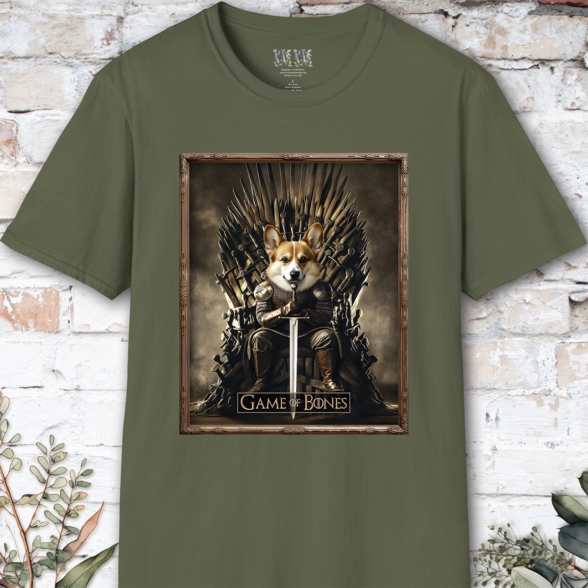 Corgi, Game of Bones, Unisex T shirt
