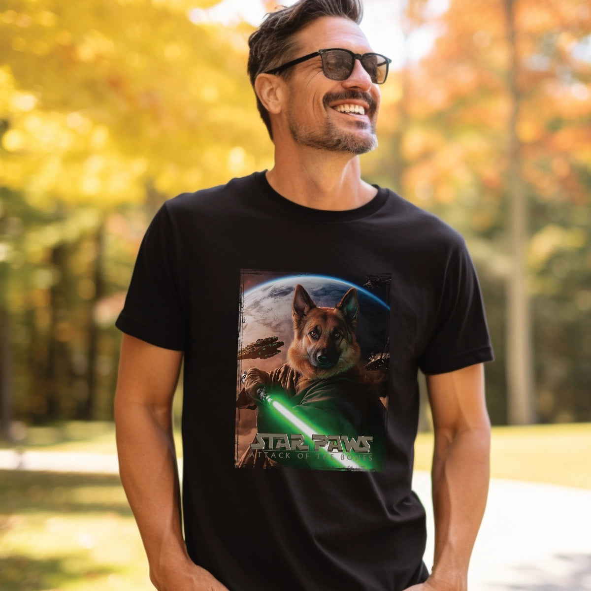 German Shepherd #2 Star Paws Unisex T shirt