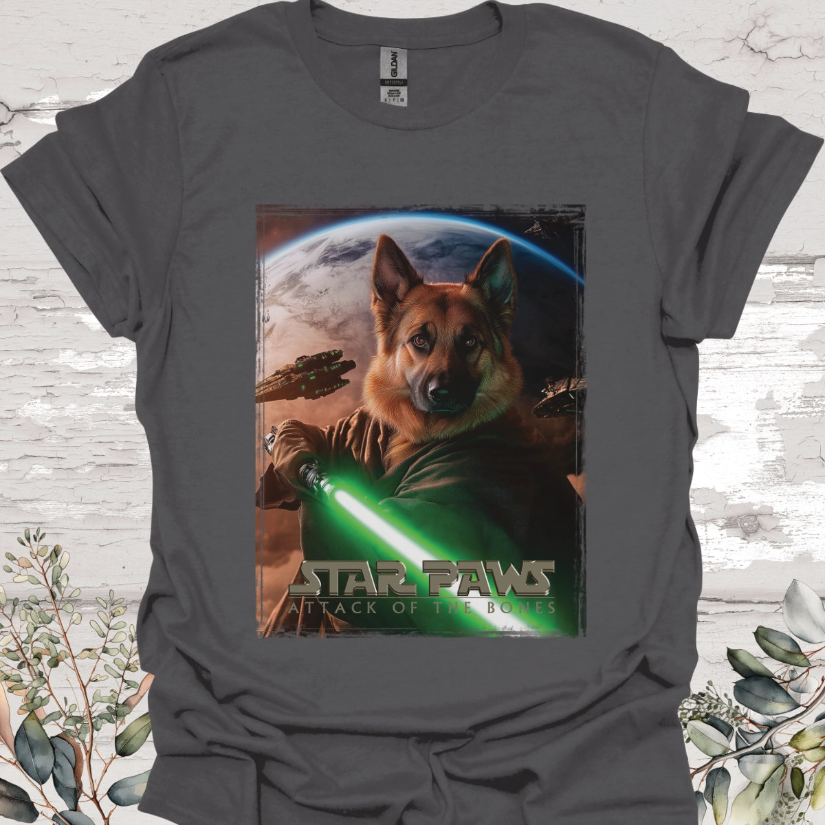 German Shepherd #2 Star Paws Unisex T shirt