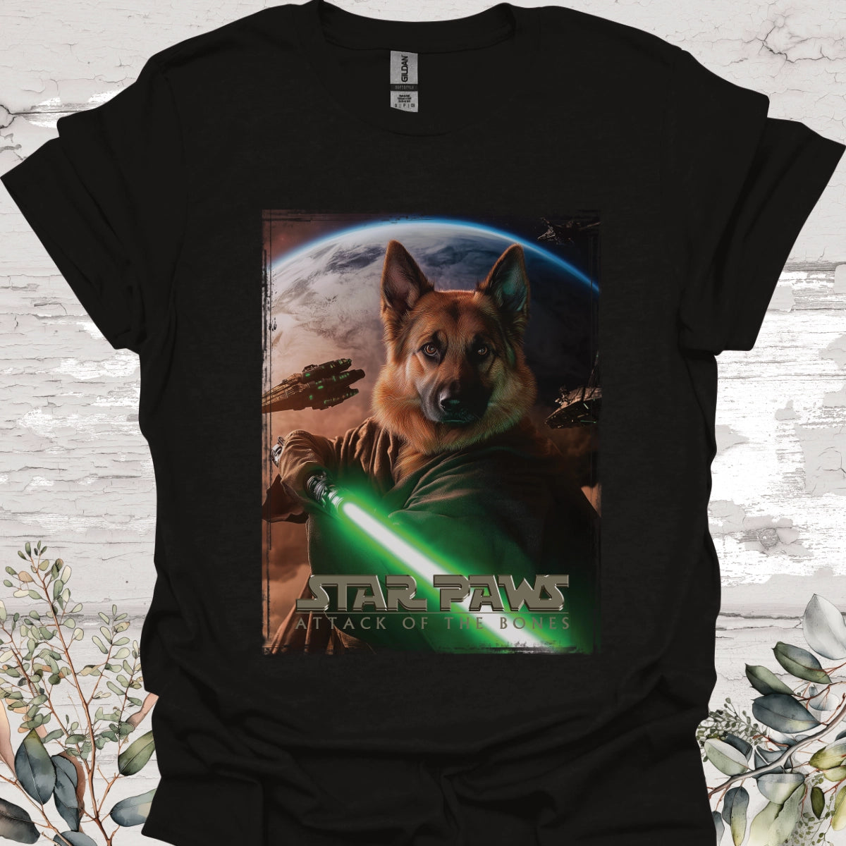 German Shepherd #2 Star Paws Unisex T shirt