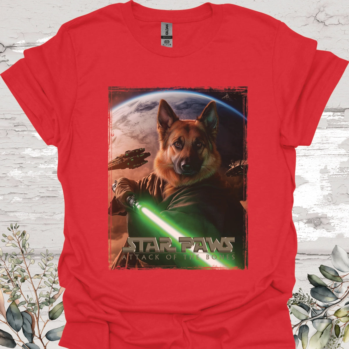 German Shepherd #2 Star Paws Unisex T shirt