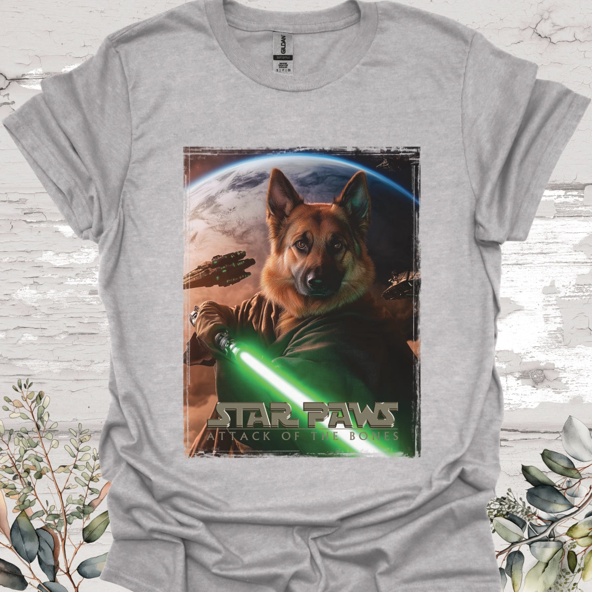 German Shepherd #2 Star Paws Unisex T shirt