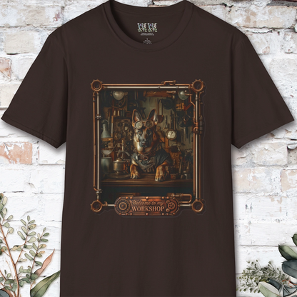 Steampunk German Shepherd #2 Unisex T shirt