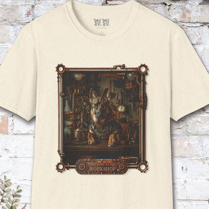 Steampunk German Shepherd #2 Unisex T shirt