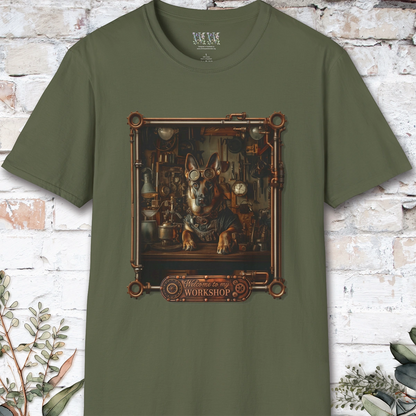 Steampunk German Shepherd #2 Unisex T shirt