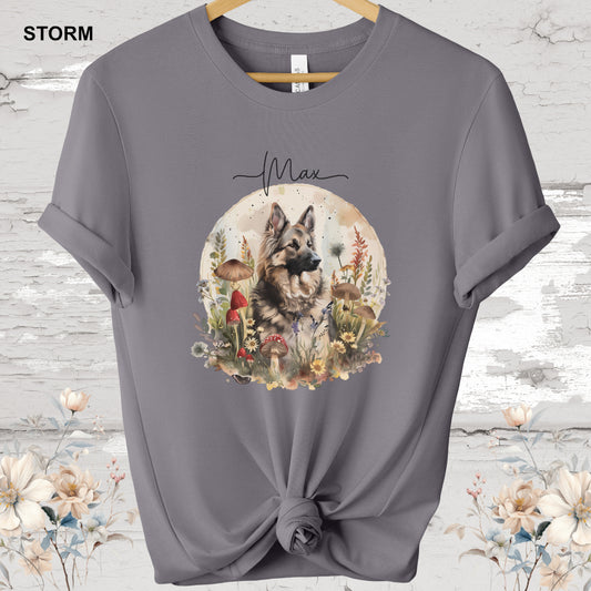 German Sherpherd Cottage Garden #2 T- Shirt