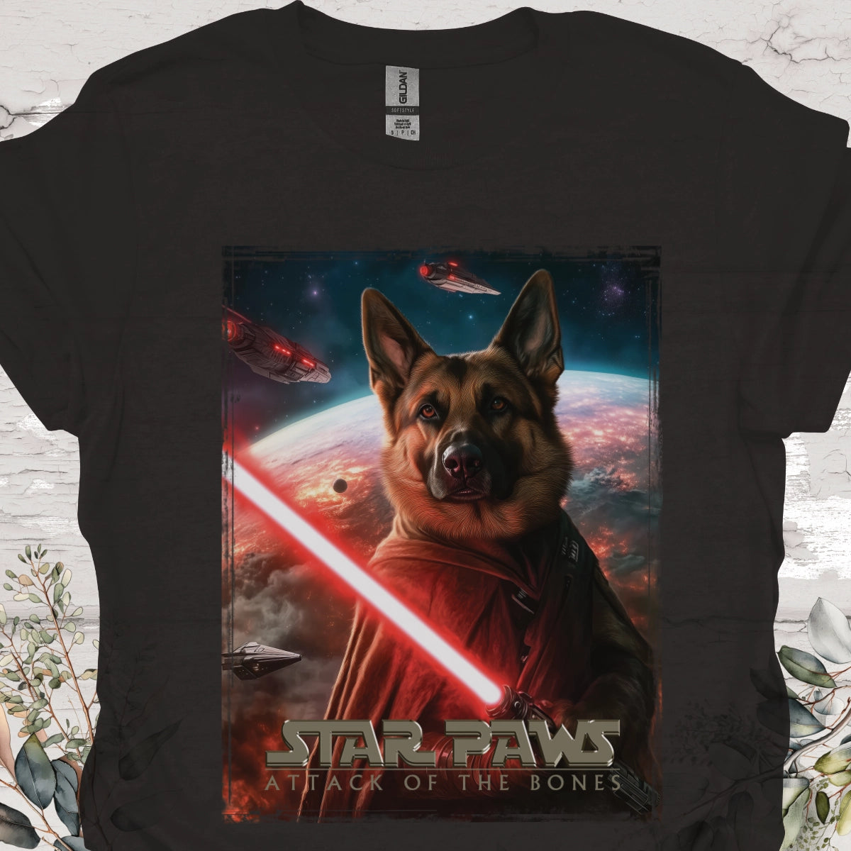 German Shepherd #1 Star Paws Unisex T shirt