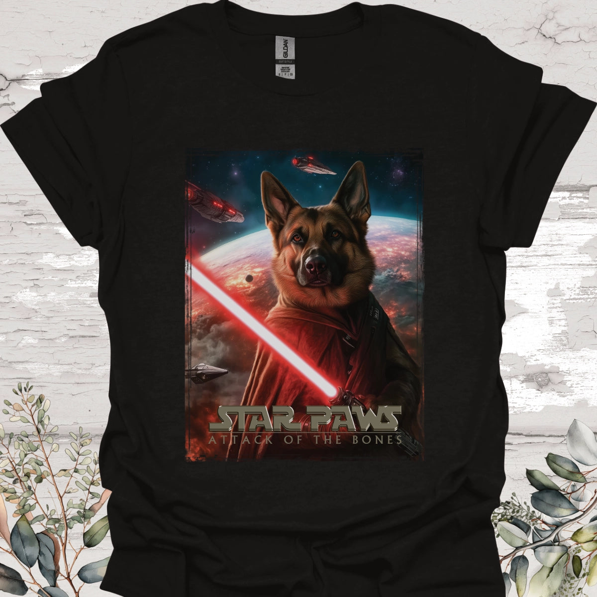 German Shepherd #1 Star Paws Unisex T shirt