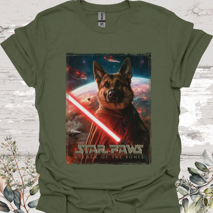 German Shepherd #1 Star Paws Unisex T shirt