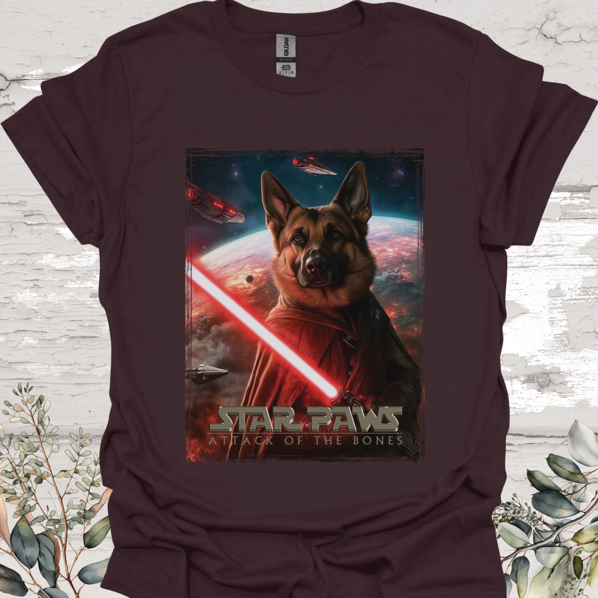 German Shepherd #1 Star Paws Unisex T shirt