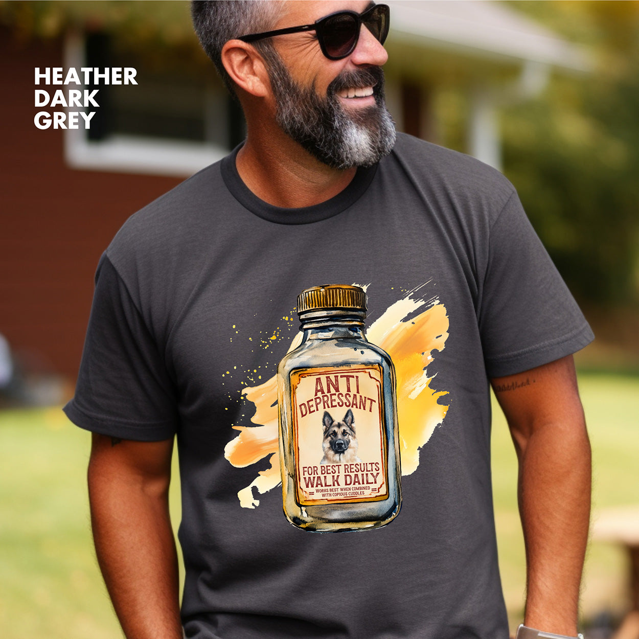 German Shepherd Antidepressant T shirt