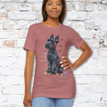 Giant Schnauzer Floral  Personalized T shirt
