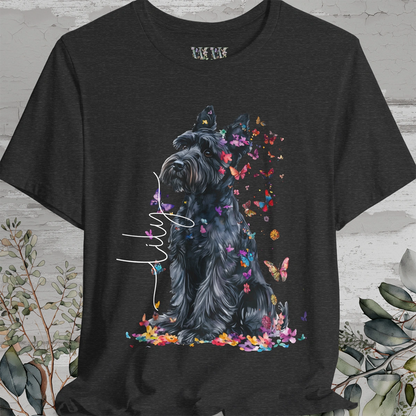 Giant Schnauzer Floral  Personalized T shirt