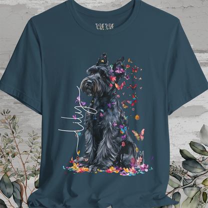 Giant Schnauzer Floral  Personalized T shirt