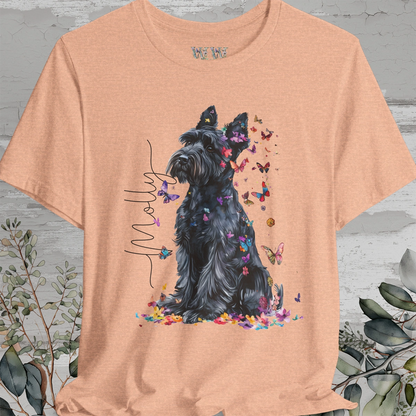 Giant Schnauzer Floral  Personalized T shirt
