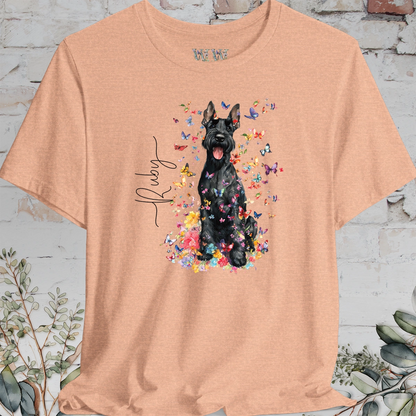 Giant Schnauzer #1 Floral Personalized T shirt