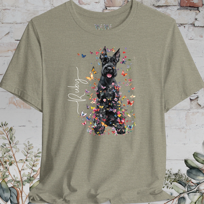 Giant Schnauzer #2 Floral Personalized T shirt