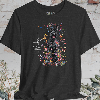 Giant Schnauzer #2 Floral Personalized T shirt