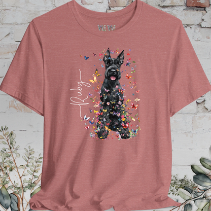 Giant Schnauzer #2 Floral Personalized T shirt